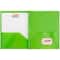 JAM Paper 9.5" x 11" Plastic 2 Pocket School POP Folders with Clasps, 6ct.